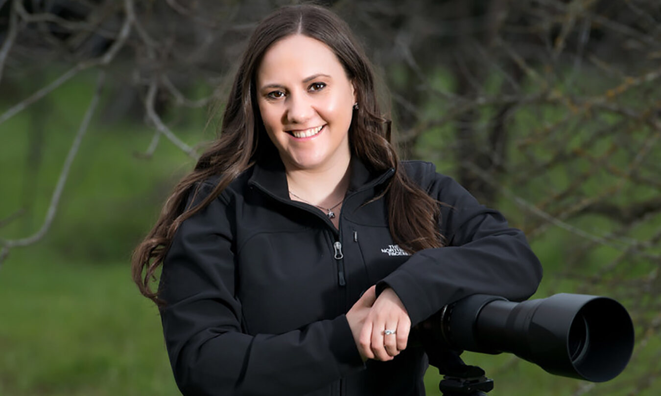 Photographer Jennifer Leigh Warner with camera