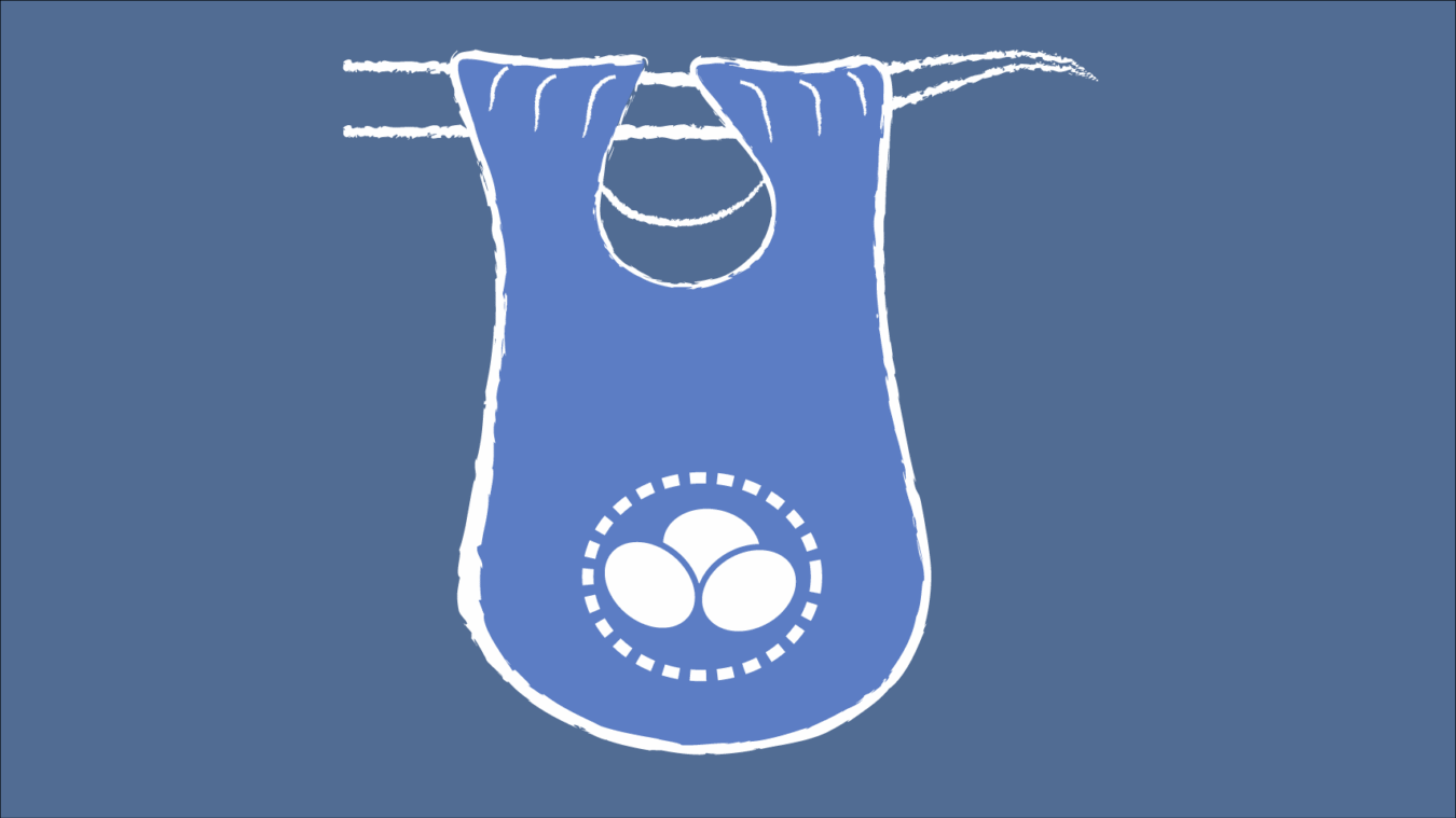 diagram of a hanging nest with eggs suspended by a branch