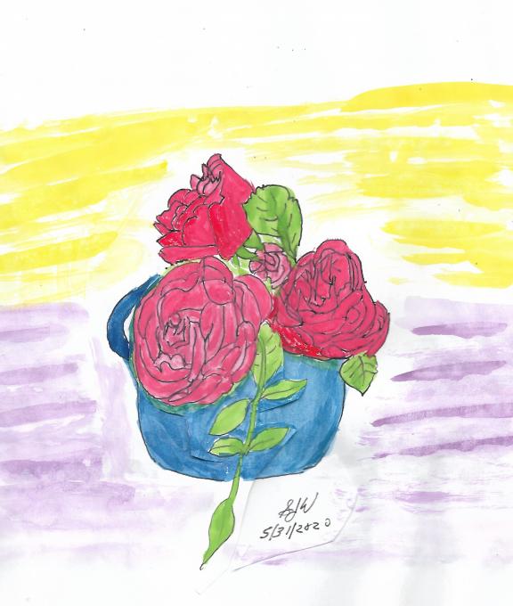 Sketch Flower Rose Last Day Of May Loves Watercolor